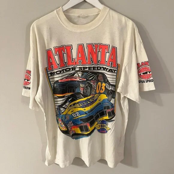 Vintage Atlanta Motor Speedway Racing Tee Shirt Size XXL - Picture 1 of 6